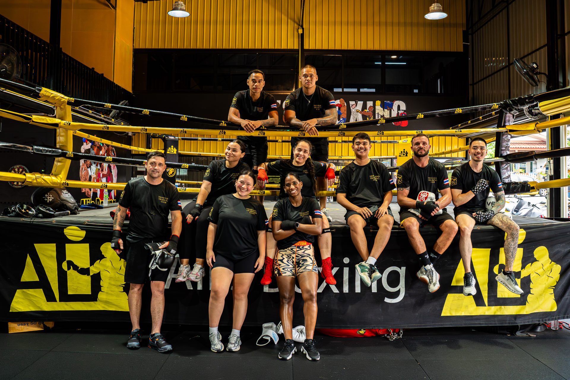 The June 2026 Thailand Training Club crew together in the ring
